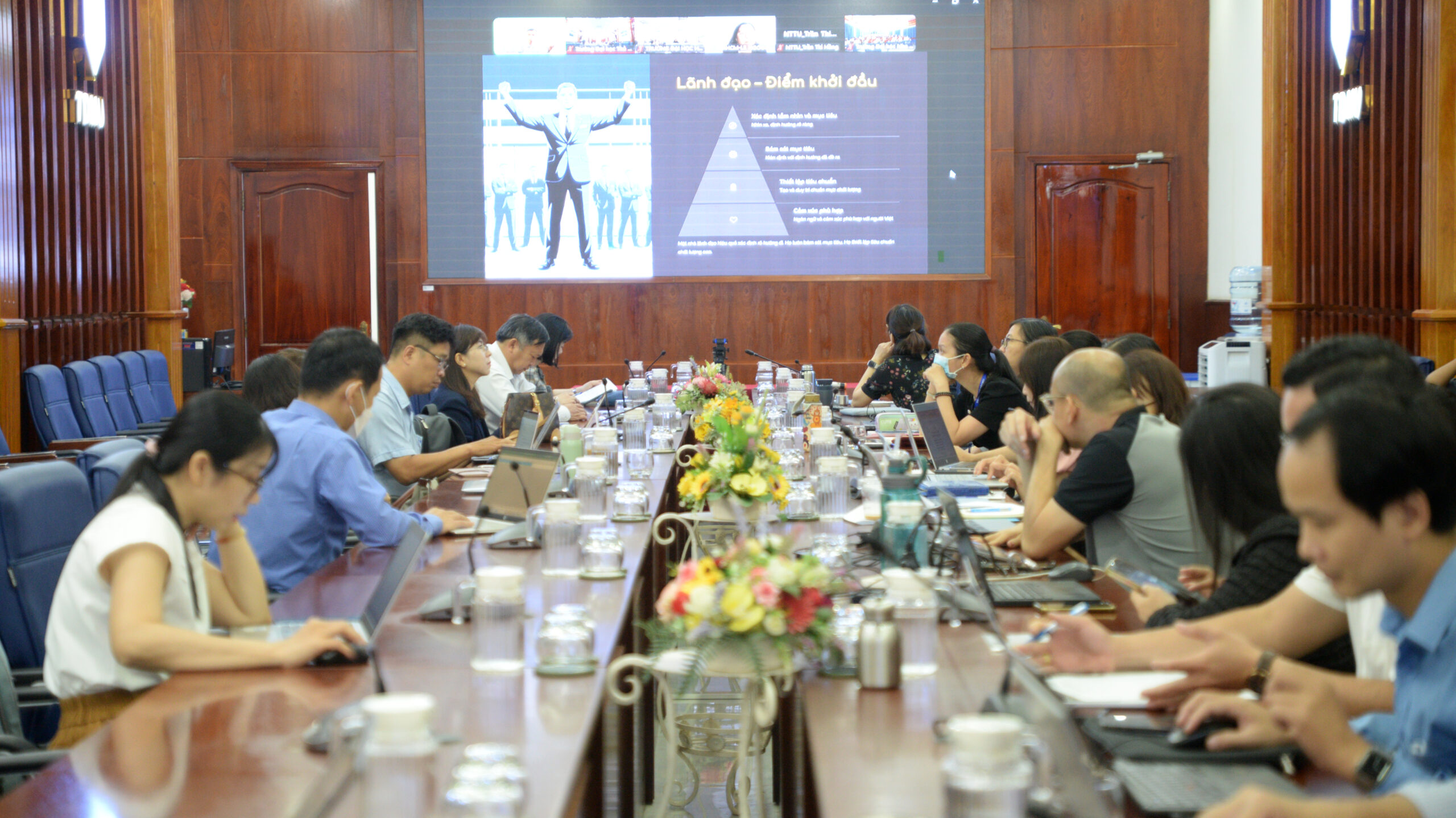 Điểm cầu tham gia Hội thảo tại Trường ĐH Thủ Dầu Một