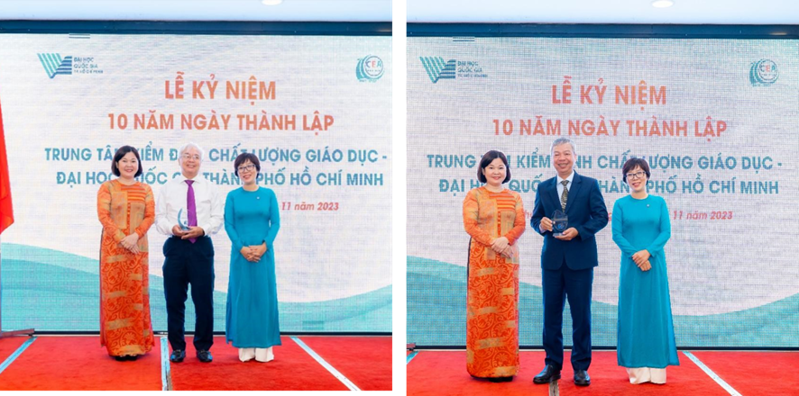 The CEA-HCM presented a Commemorative Medal of Gratitude to the previous leaders who built the Center in the early period - Photo: CEA-HCM