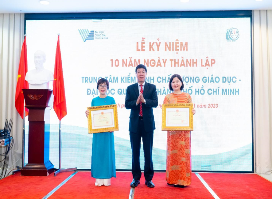 The CEA-HCM Team and Associate Professor, Dr. Le Ngoc Quynh Lam were honored to receive Certificate of Merit from the Ministry of Education and Training.