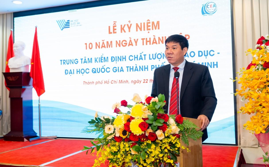 Prof. Dr. Huynh Van Chuong - Director of the Education Quality Management Agency, Ministry of Education and Training attended and spoke. - Photo: CEA-HCM